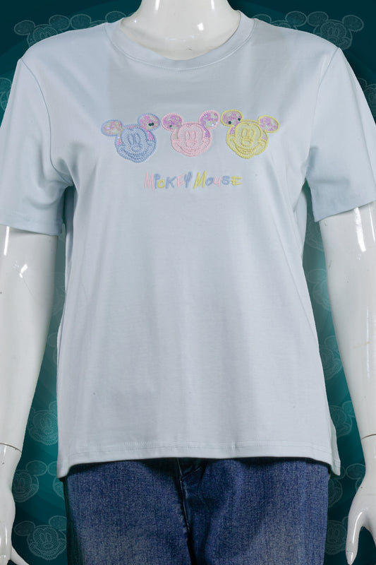 T-Shirt Motif 3 Kepala Mickey
