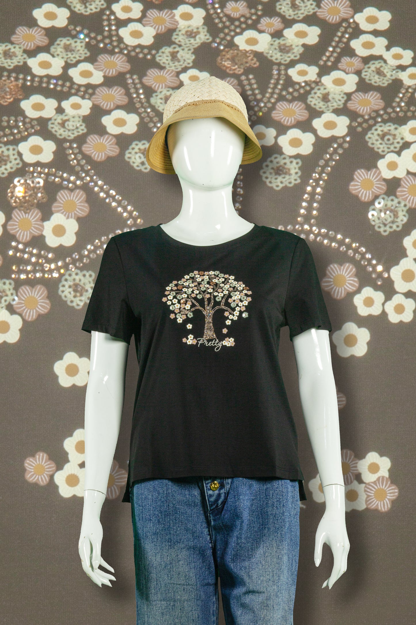 T-Shirt Tencel Model Pohon