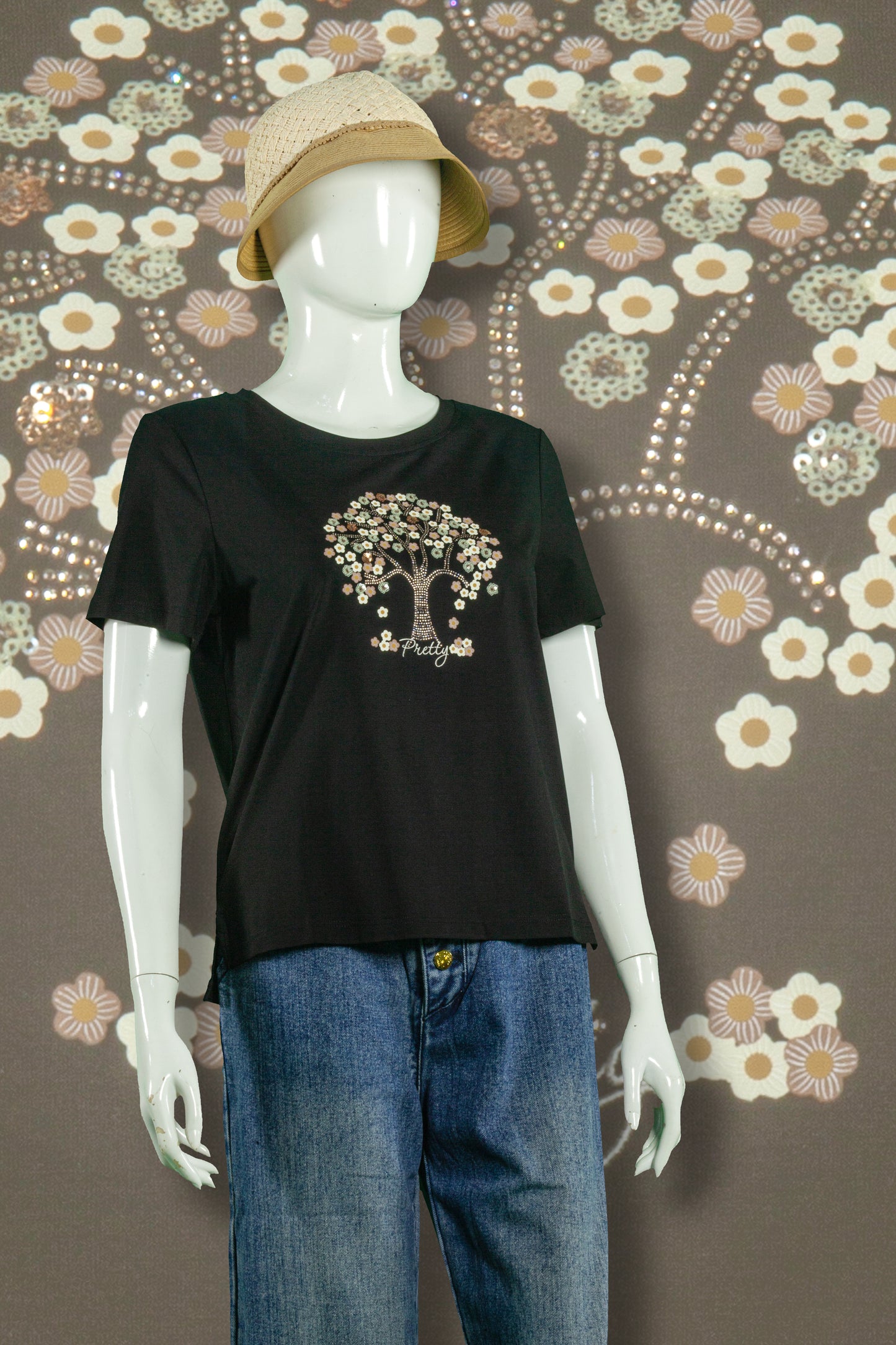 T-Shirt Tencel Model Pohon