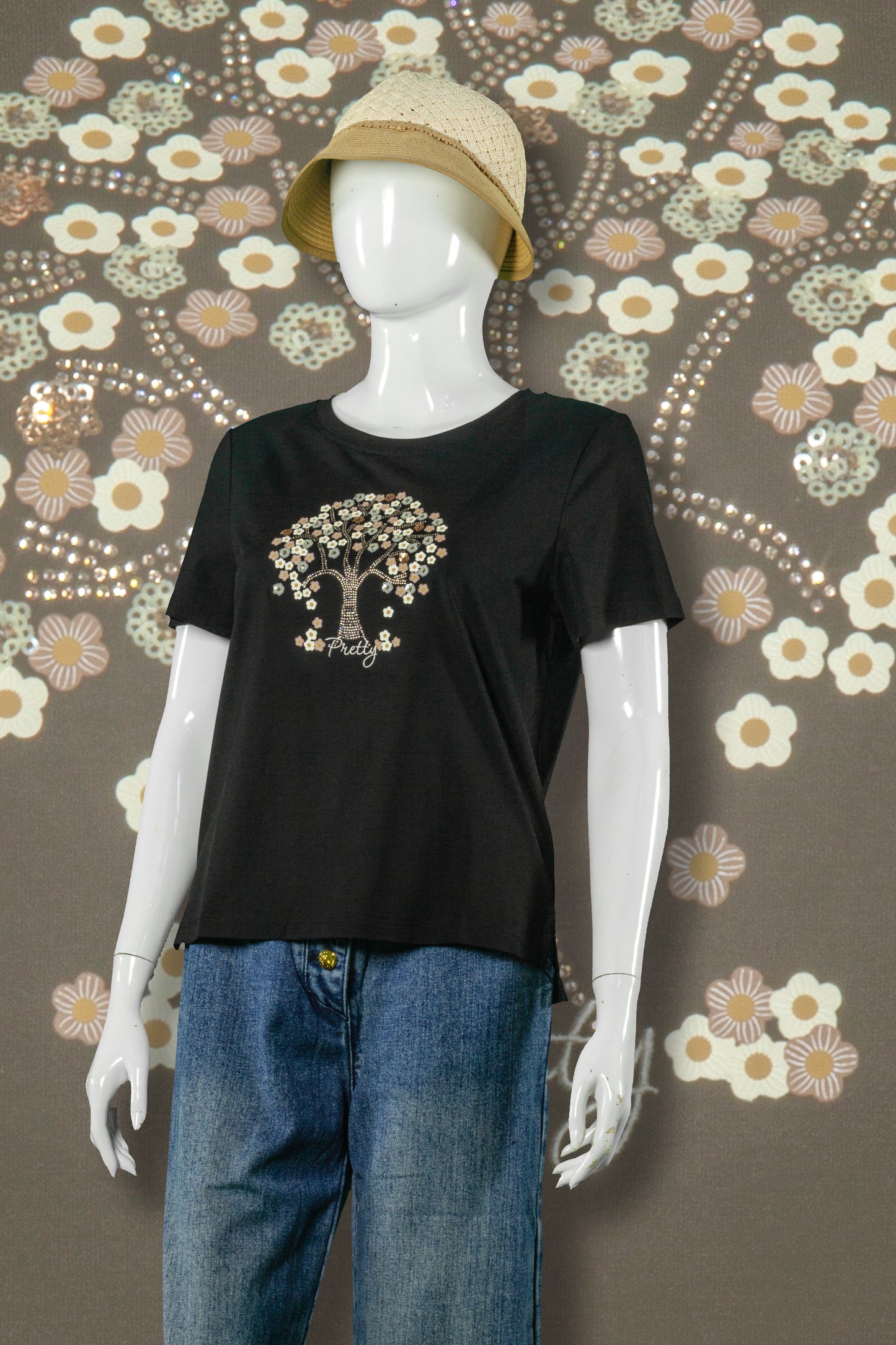 T-Shirt Tencel Model Pohon