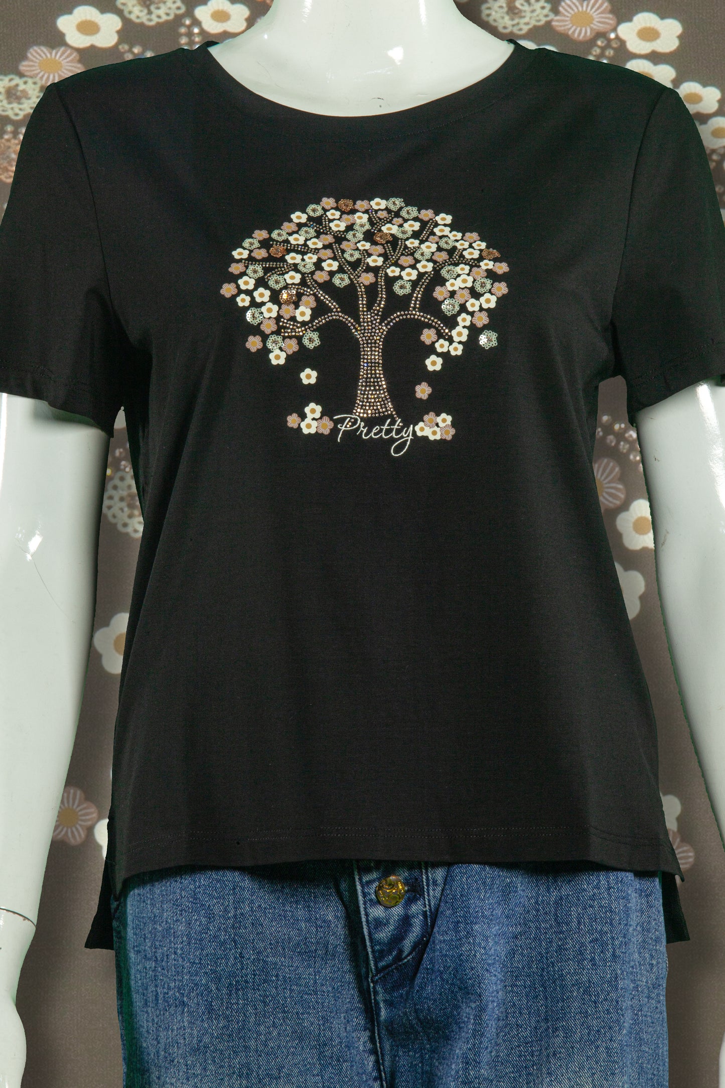 T-Shirt Tencel Model Pohon