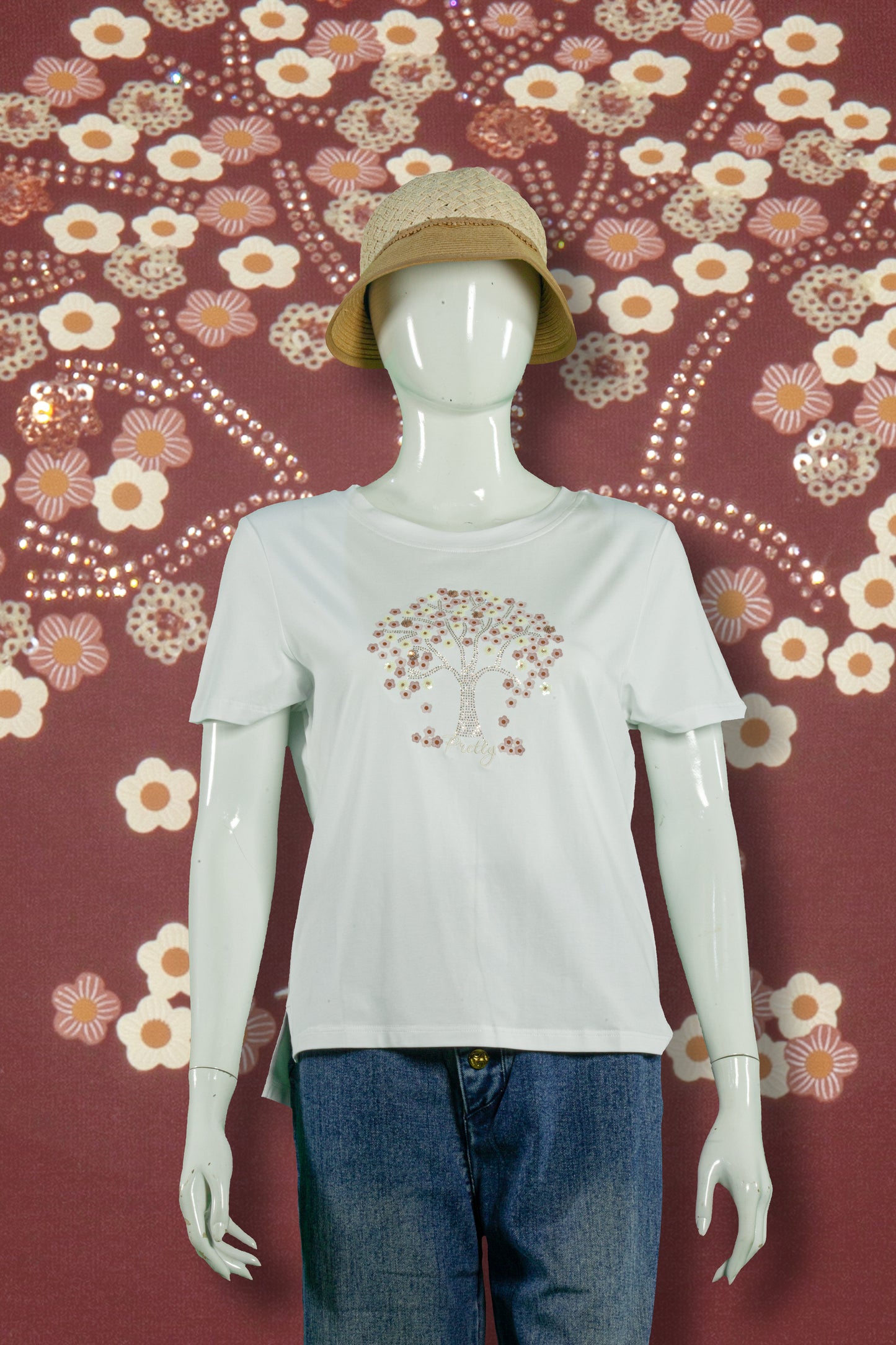 T-Shirt Tencel Model Pohon