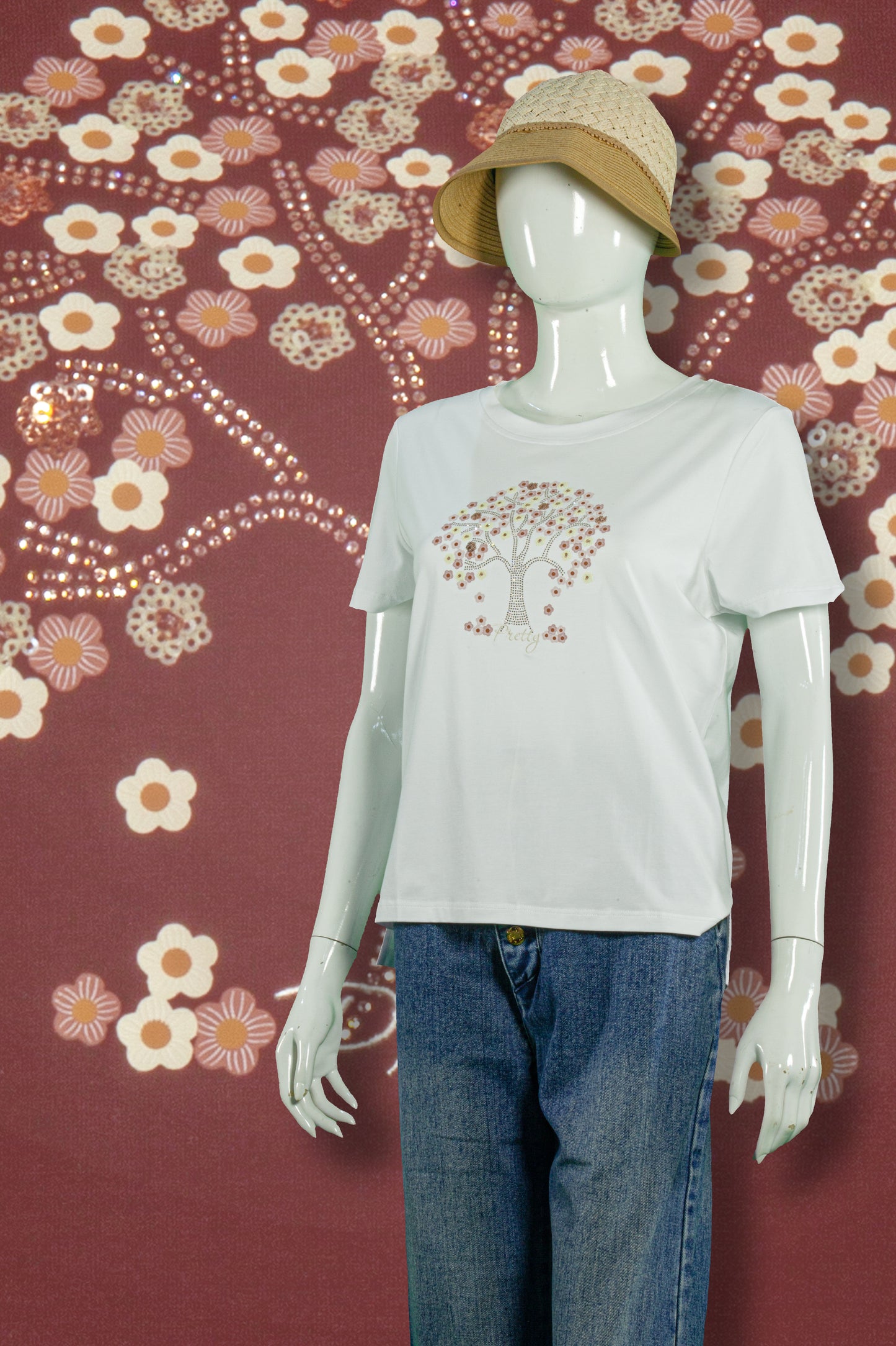 T-Shirt Tencel Model Pohon