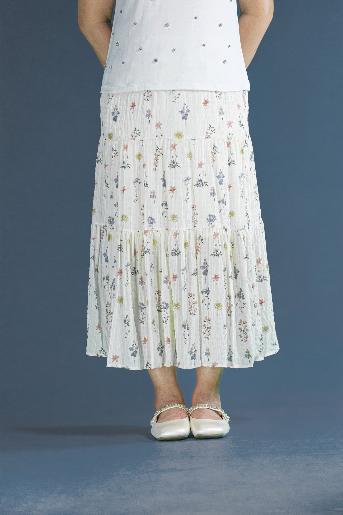 Rok Motif Bunga