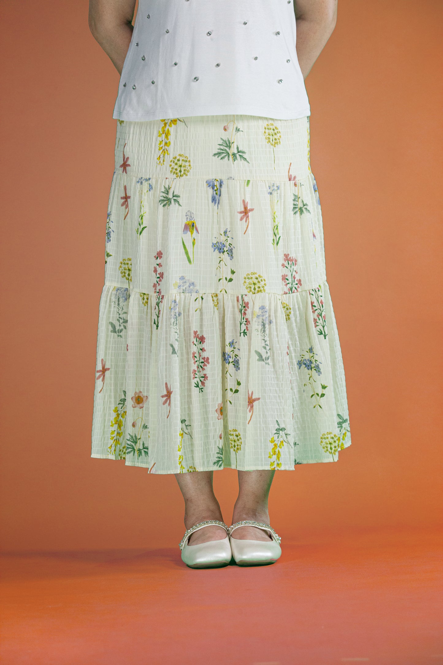Rok Motif Bunga