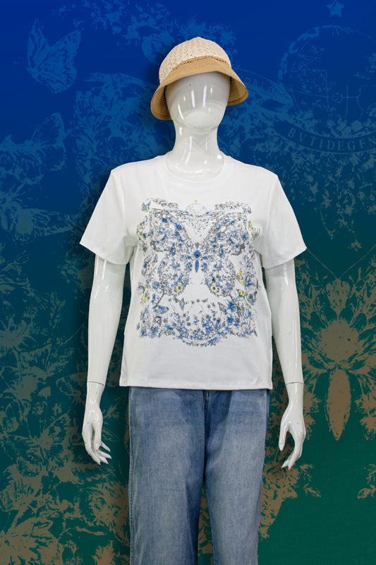 T-Shirt Motif Butterfly (Mata)