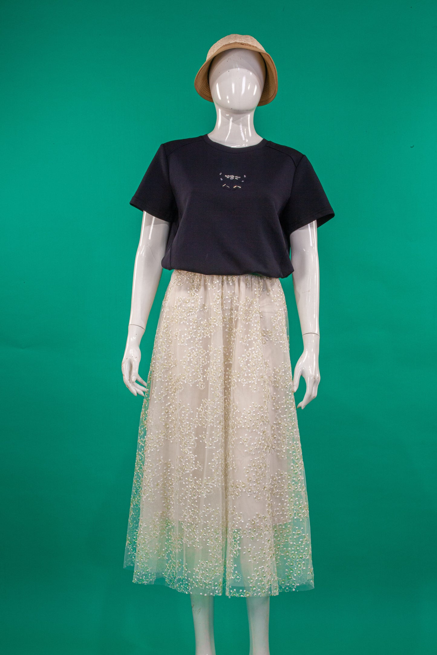Rok Tile Bordir Floral