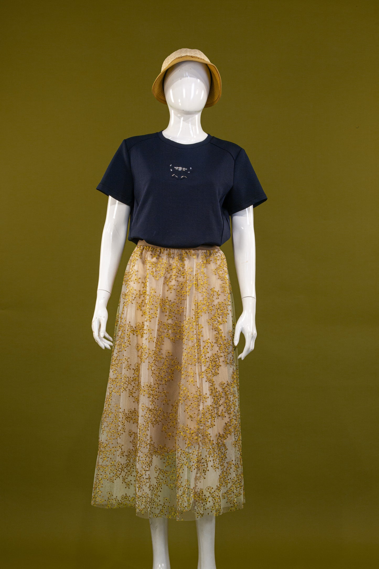 Rok Tile Bordir Floral