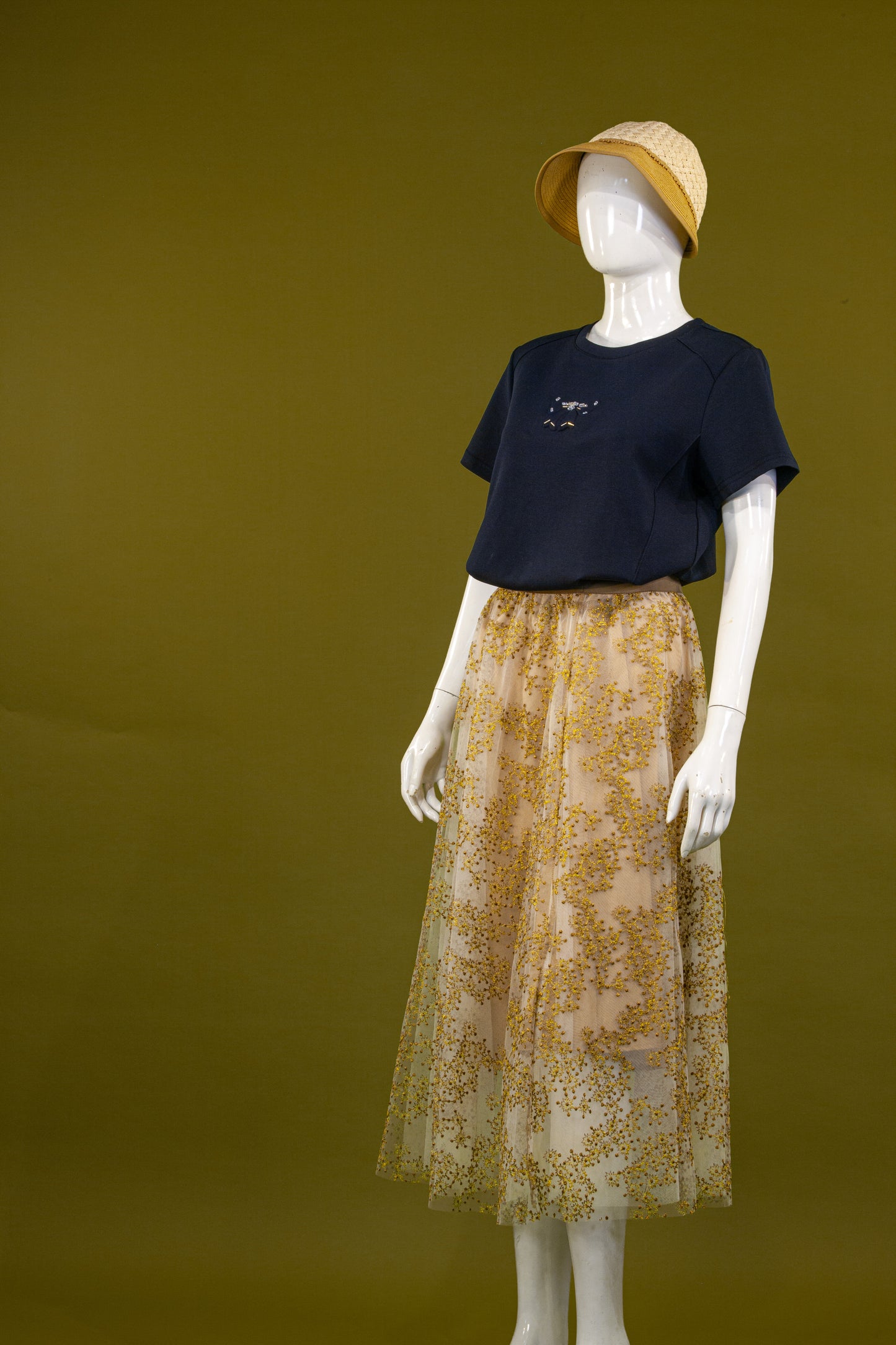 Rok Tile Bordir Floral