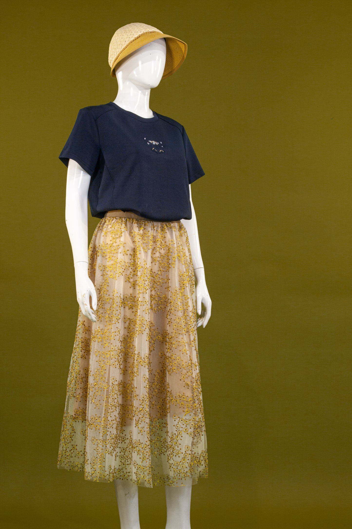 Rok Tile Bordir Floral