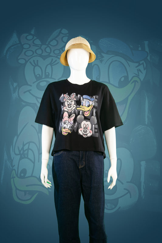 T-Shirt Motif Disney Friends Crop