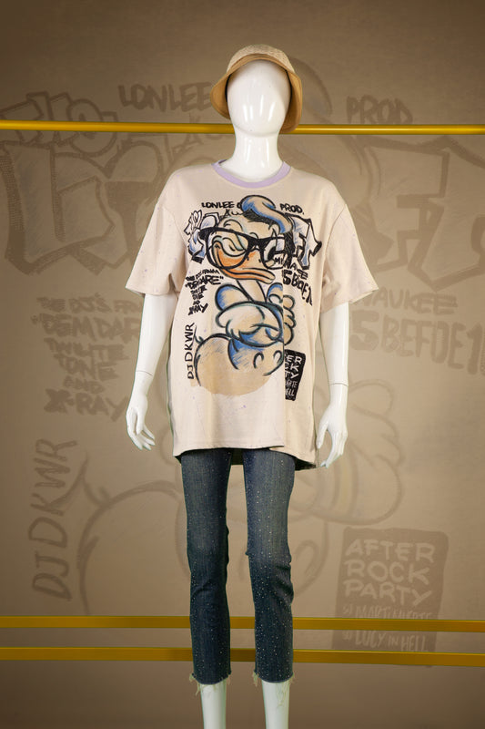 T-Shirt Premium Motif Donald Eyeglasses