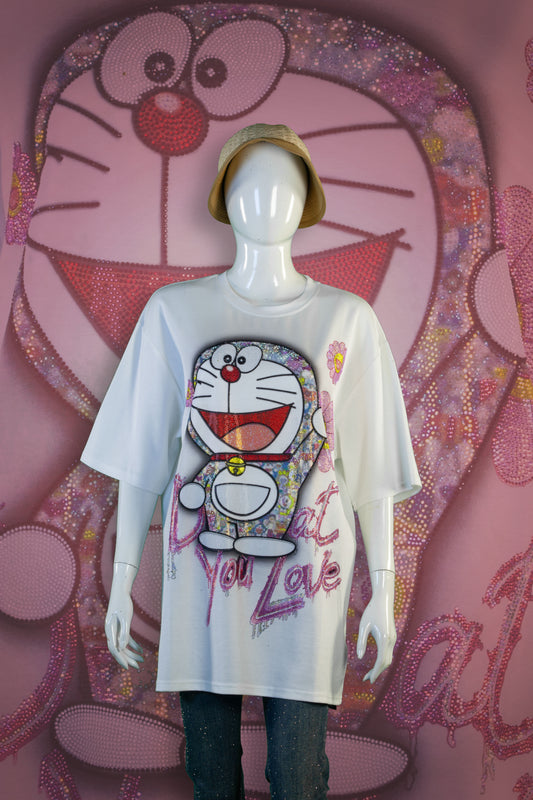 T-Shirt Premium Motif Doraemon You Love