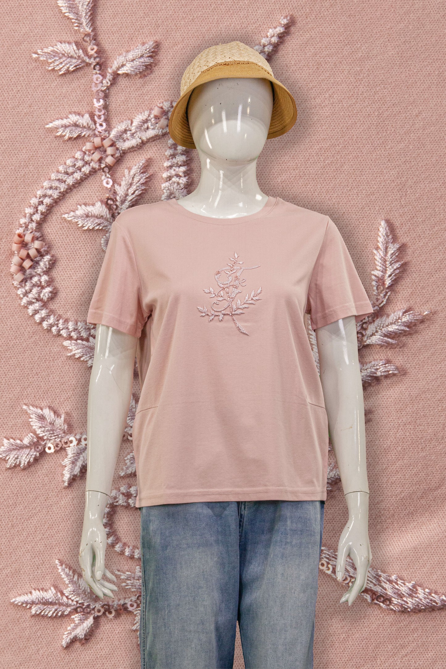 T-Shirt Motif Leaf (Manik & Mata)