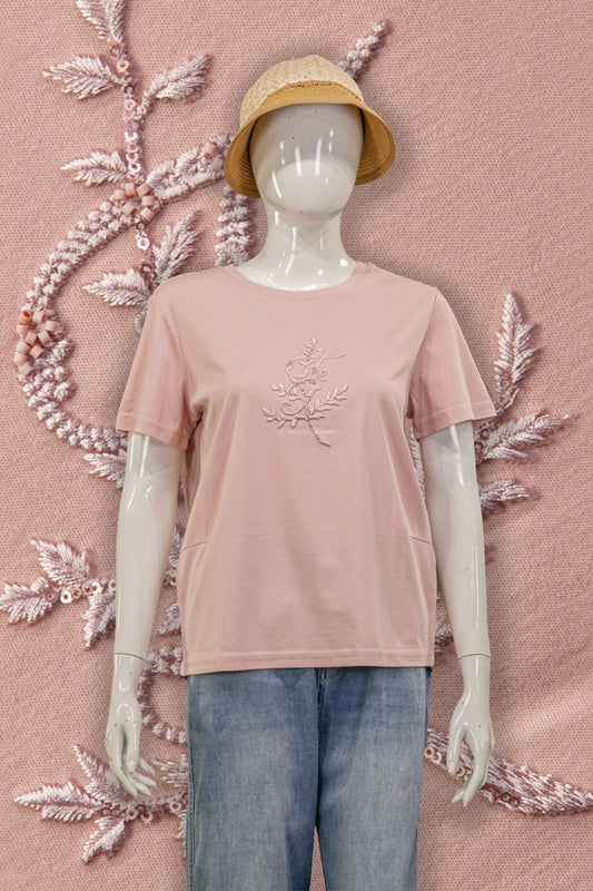 T-Shirt Motif Leaf (Manik & Mata)