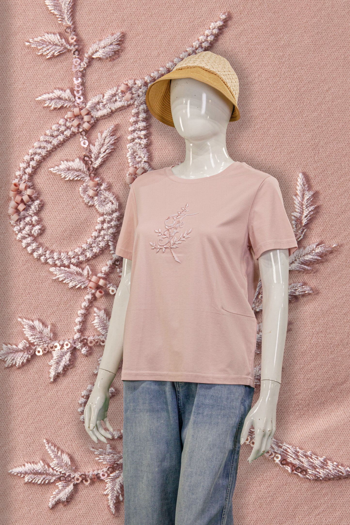 T-Shirt Motif Leaf (Manik & Mata)