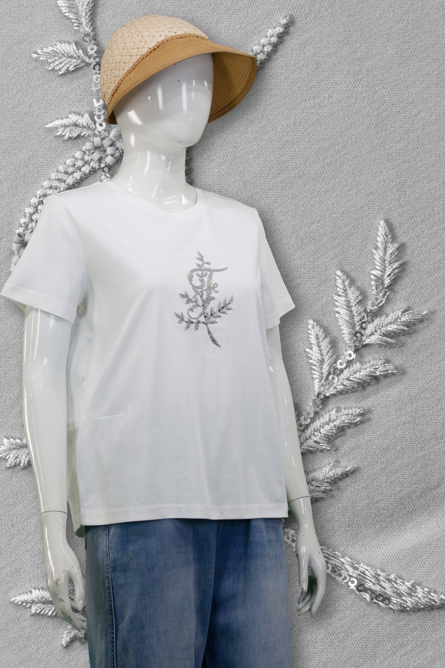 T-Shirt Motif Leaf (Manik & Mata)