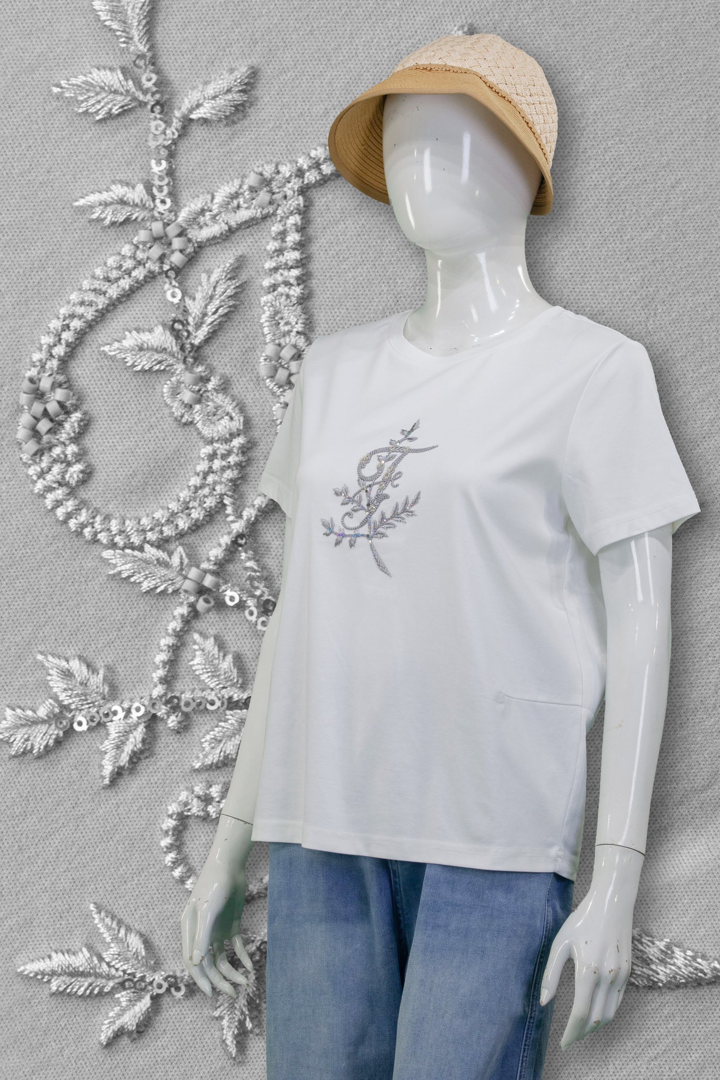 T-Shirt Motif Leaf (Manik & Mata)