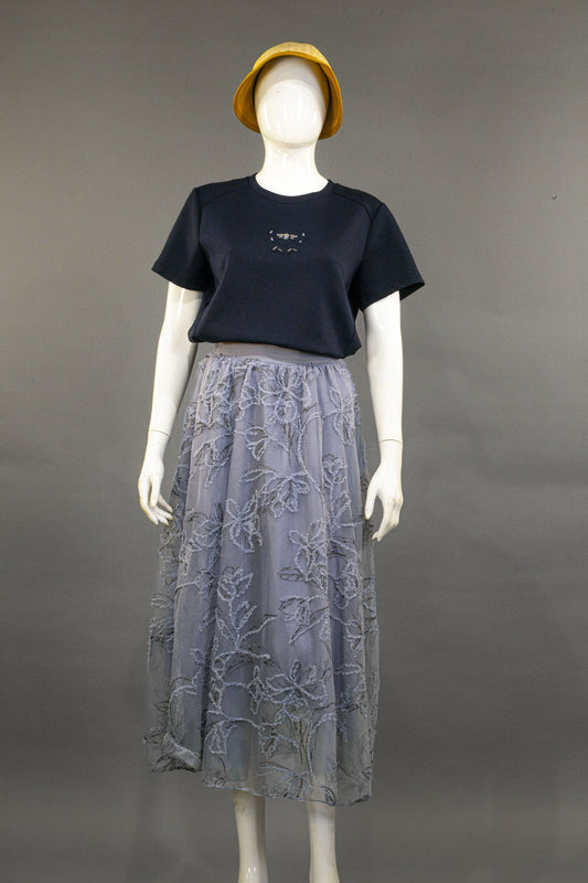 Rok Tile Full Bordir Bunga