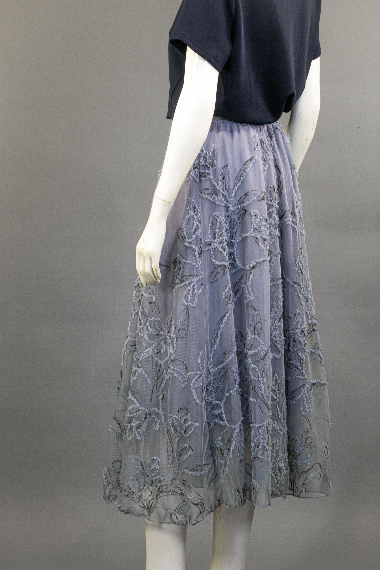 Rok Tile Full Bordir Bunga