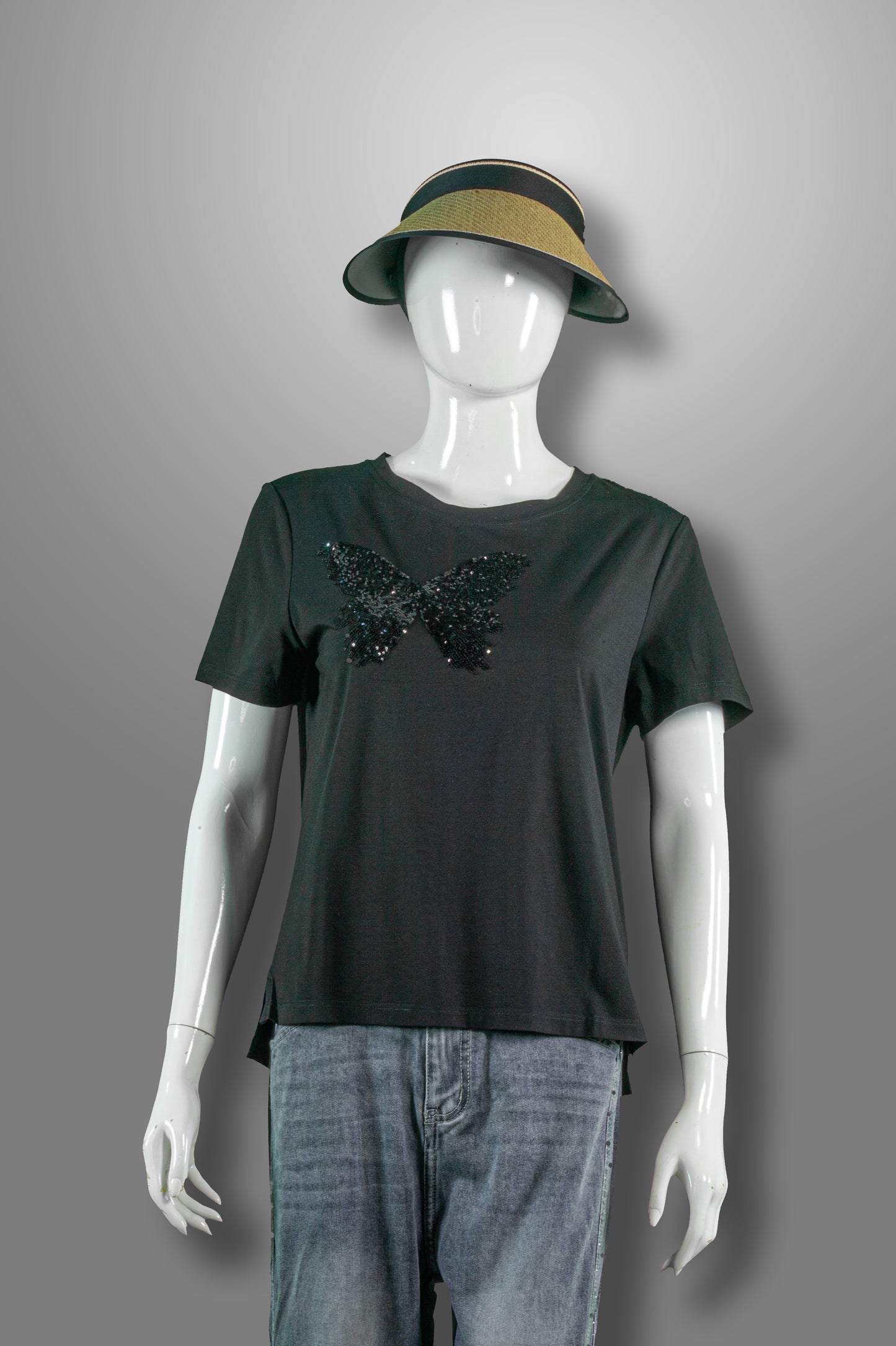 T-Shirt Tencel Motif Kupu2