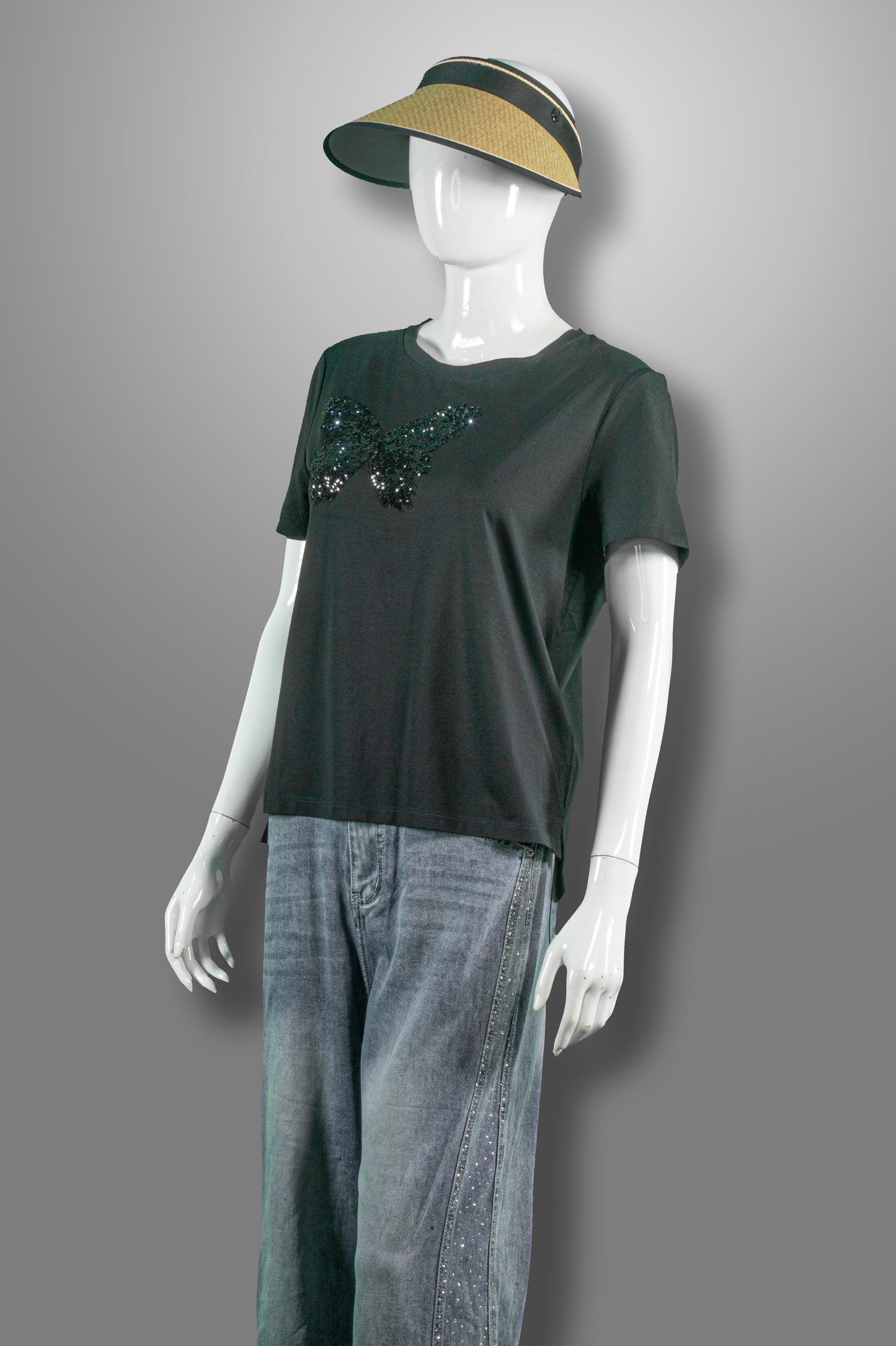 T-Shirt Tencel Motif Kupu2