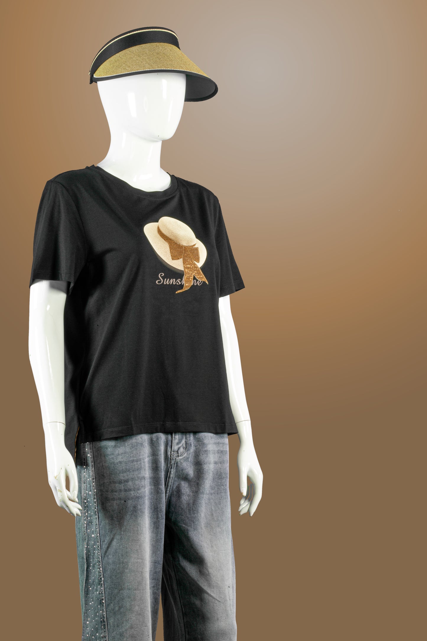 T-Shirt Tencel Motif Topi