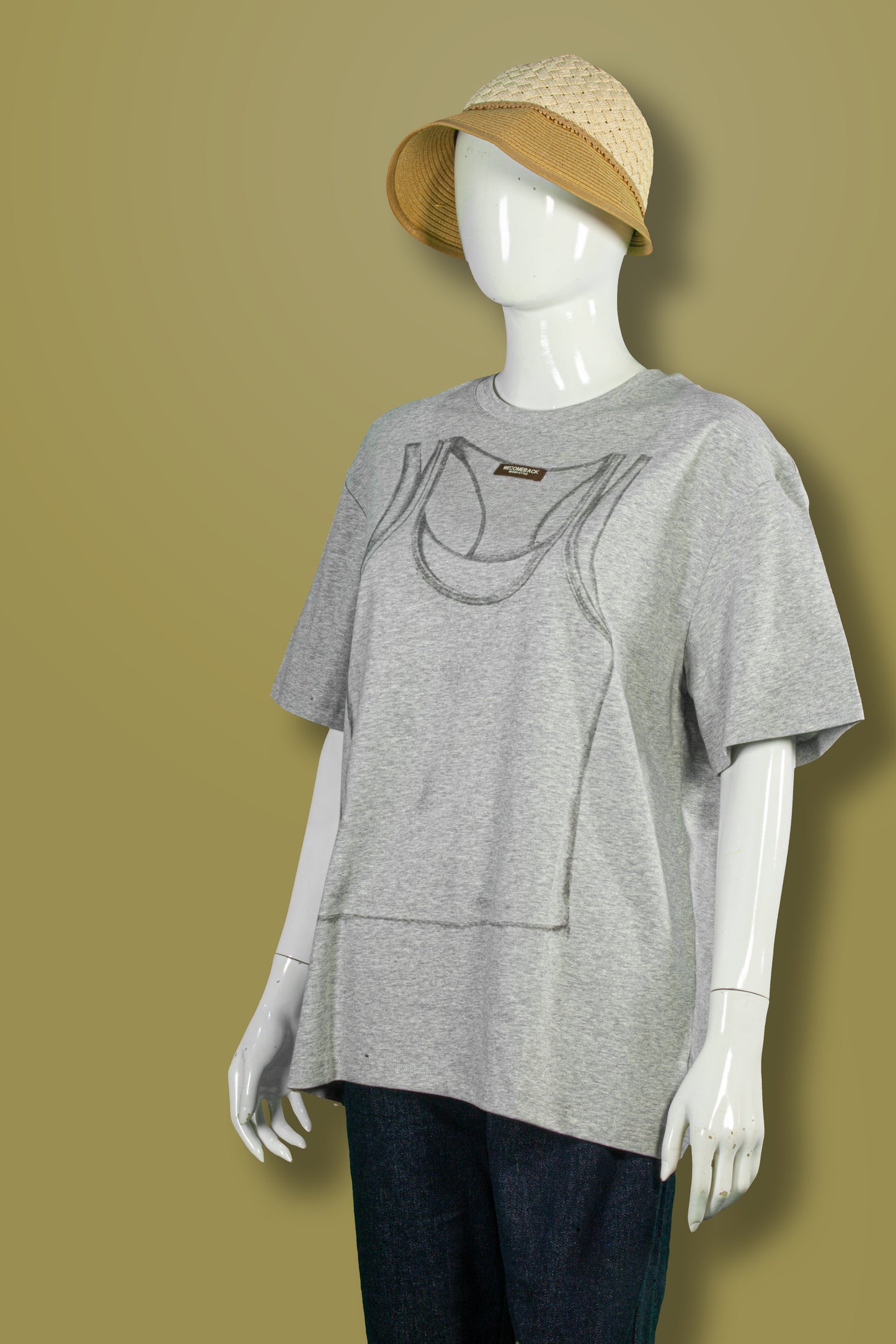 T-Shirt Tencel Motif Kaos