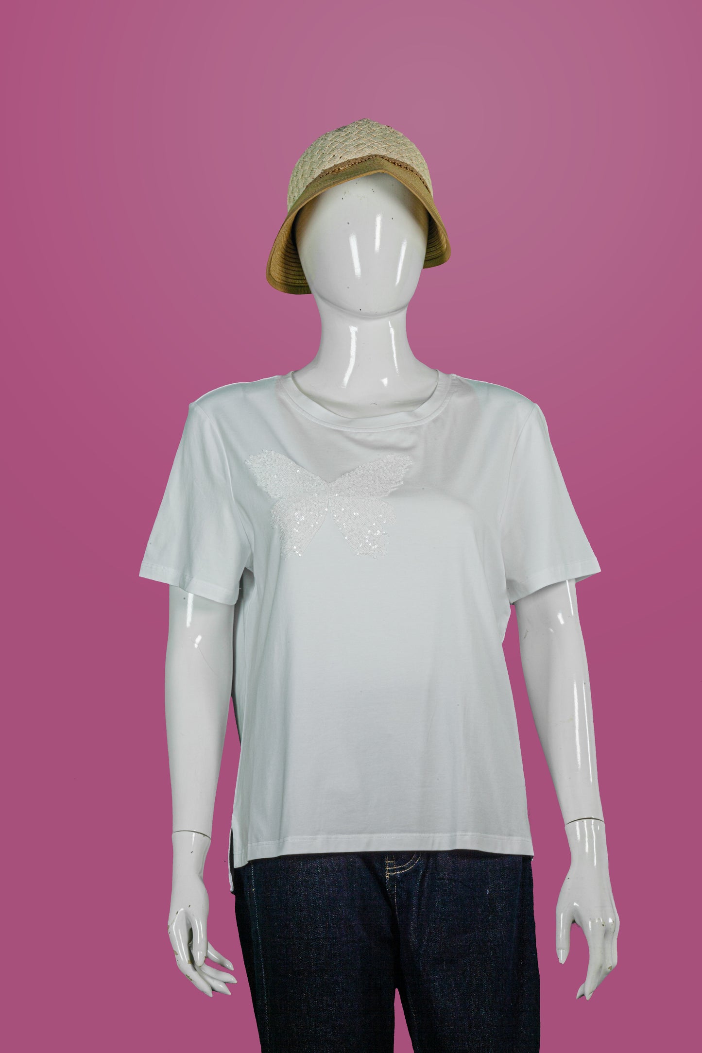 T-Shirt Tencel Motif Kupu2