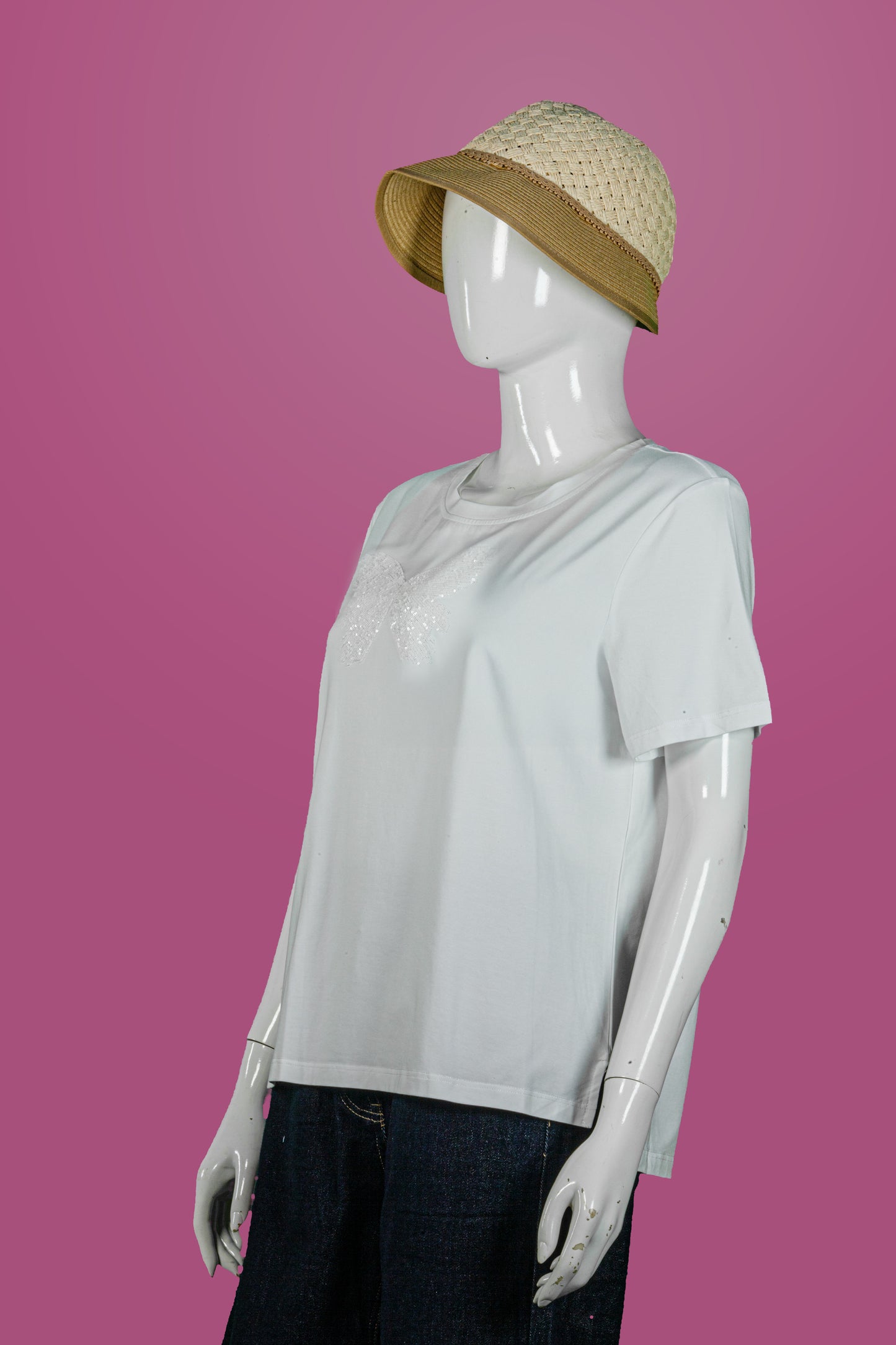 T-Shirt Tencel Motif Kupu2