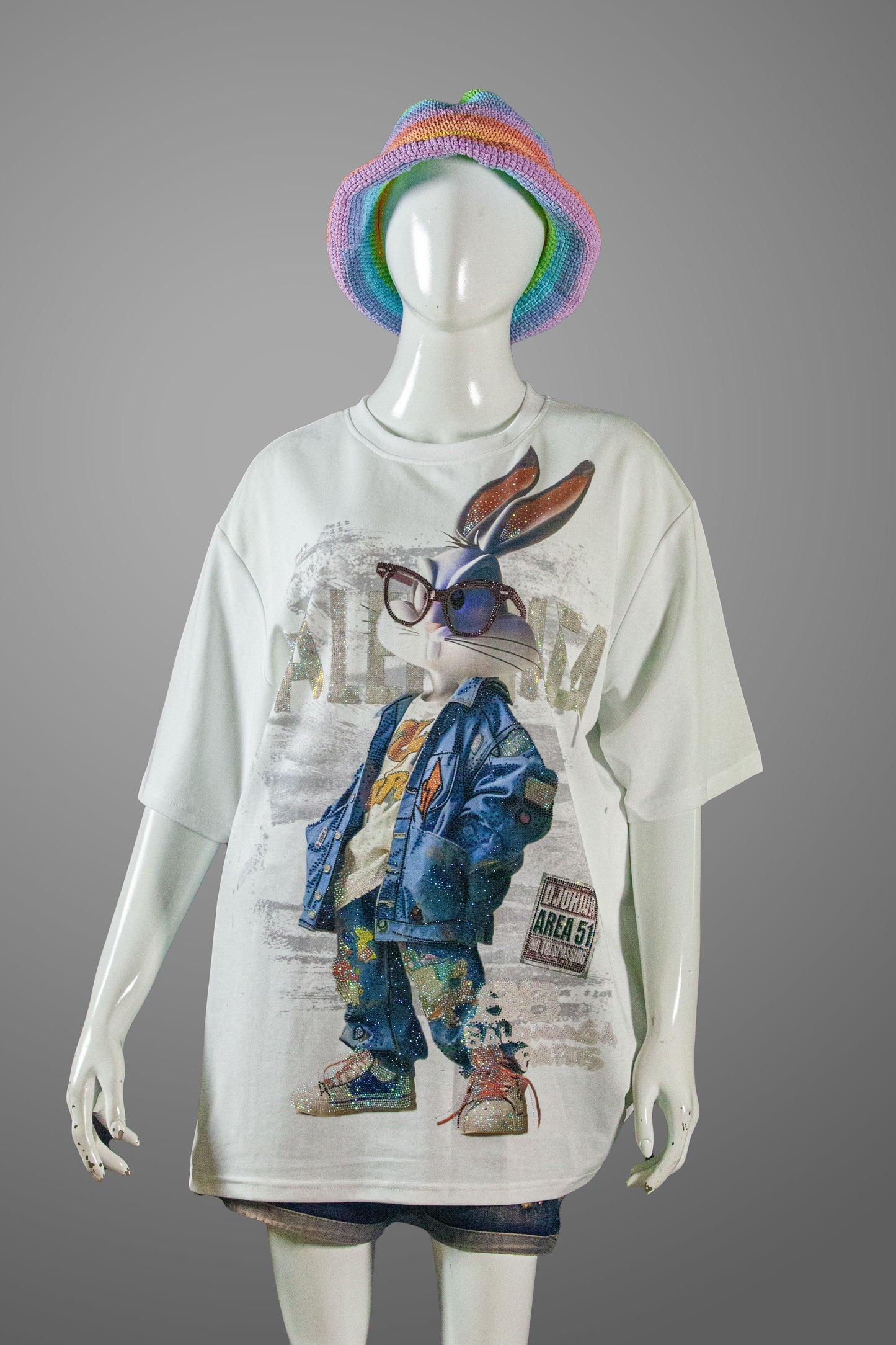 T-Shirt Premium Motif Cool Bunny