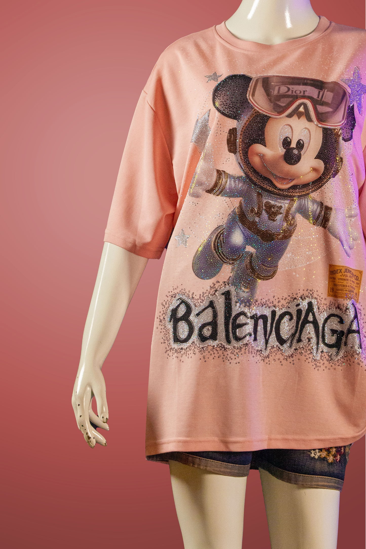 T-Shirt Premium Motif Mickey in Space