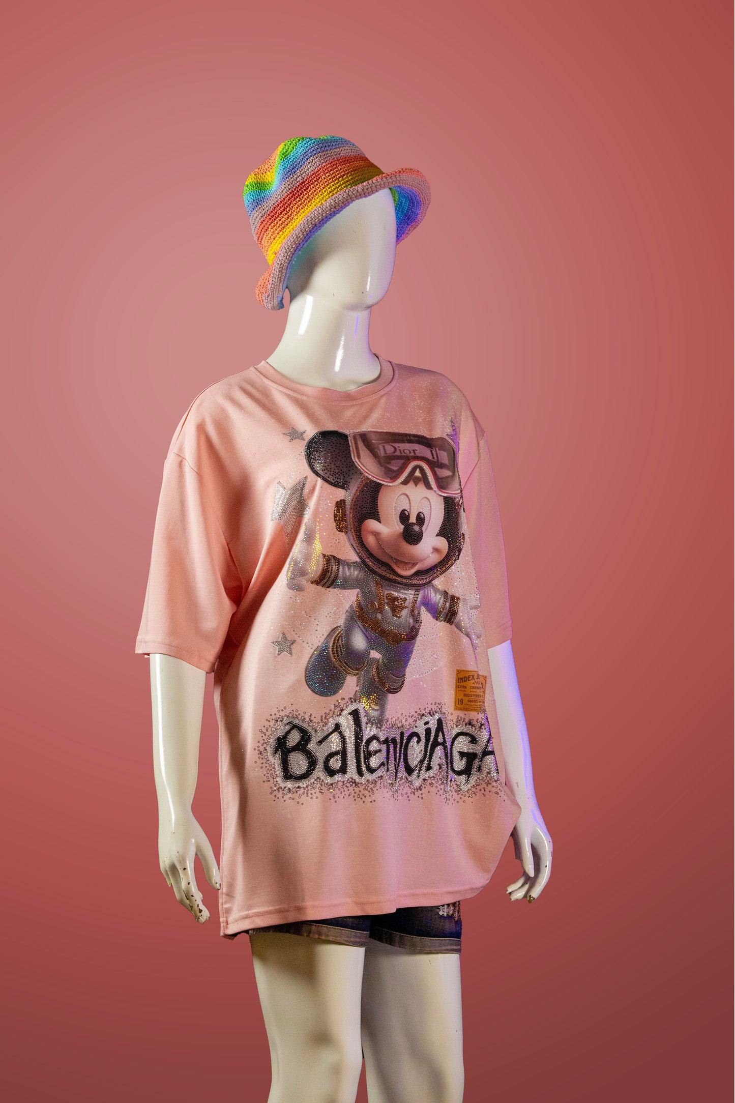 T-Shirt Premium Motif Mickey in Space