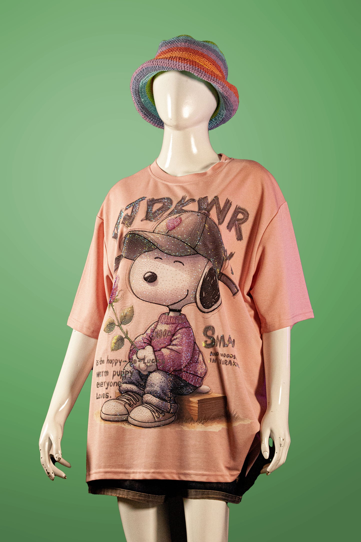 T-Shirt Premium Motif Snoopy Oppa