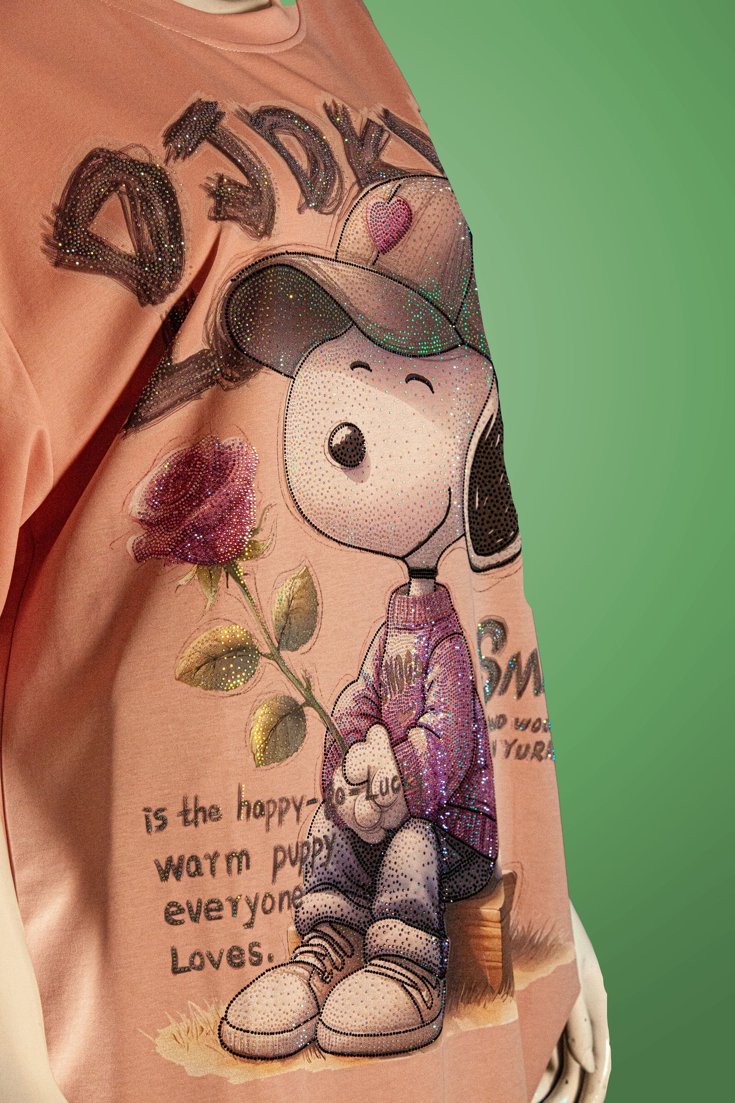 T-Shirt Premium Motif Snoopy Oppa