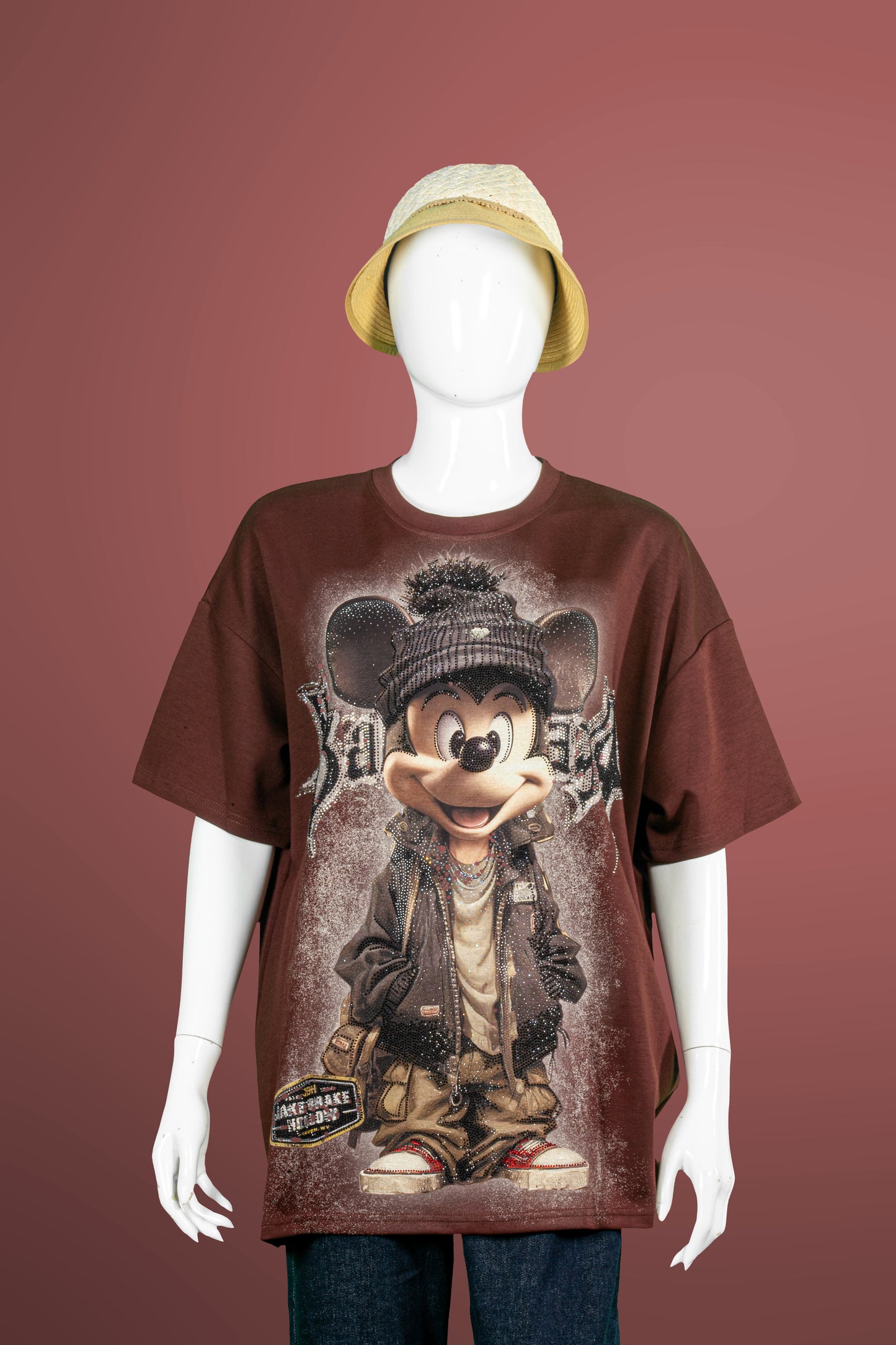 T-Shirt Premium Motif Hiphop Mickey