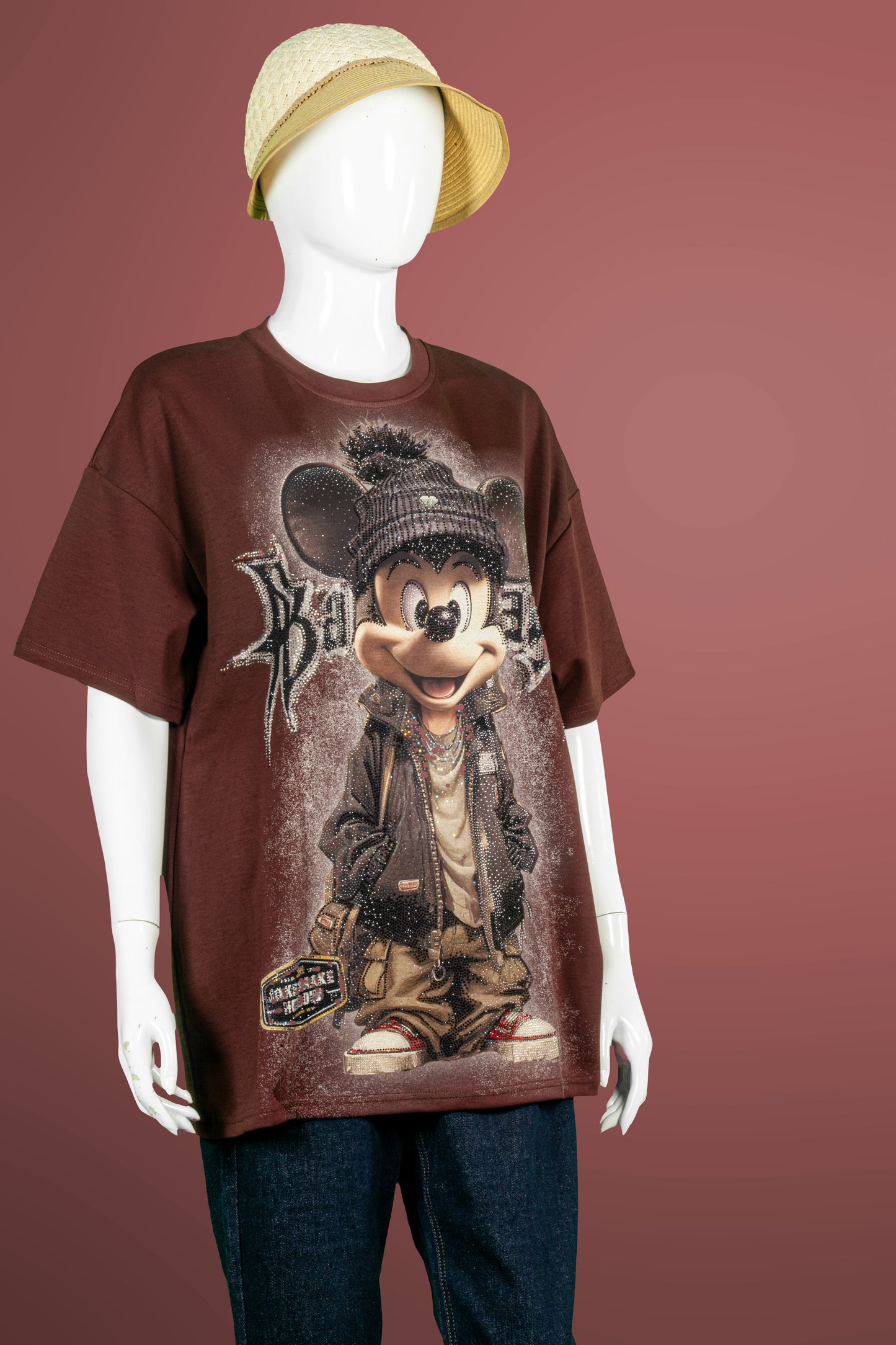 T-Shirt Premium Motif Hiphop Mickey