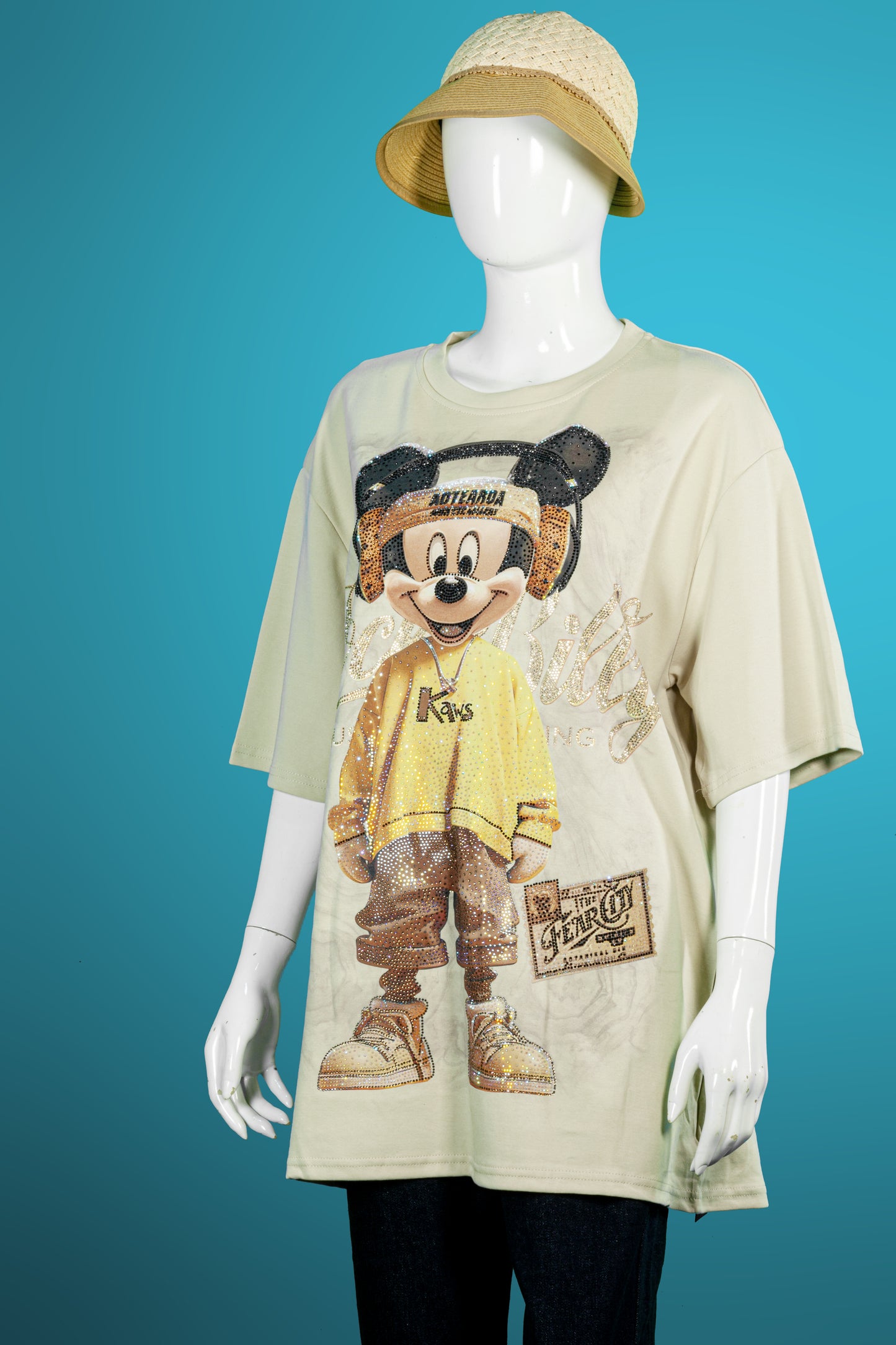 T-Shirt Premium Motif Mickey Rockbilly