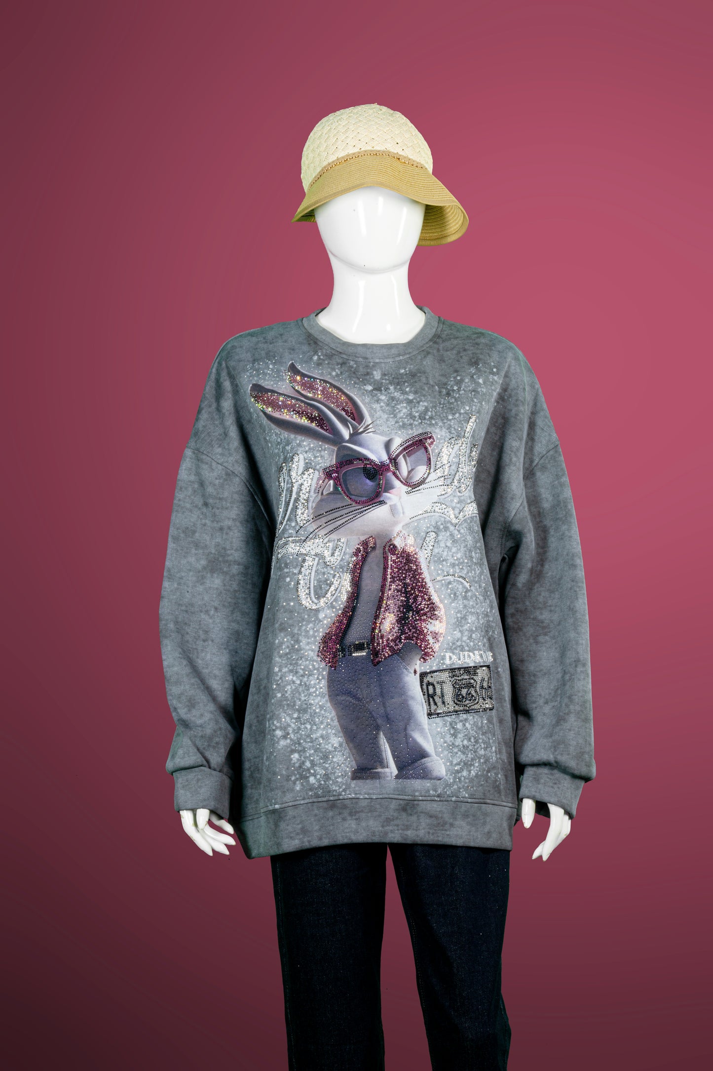 T-Shirt Tangan Panjang Premium Motif Cool Bunny