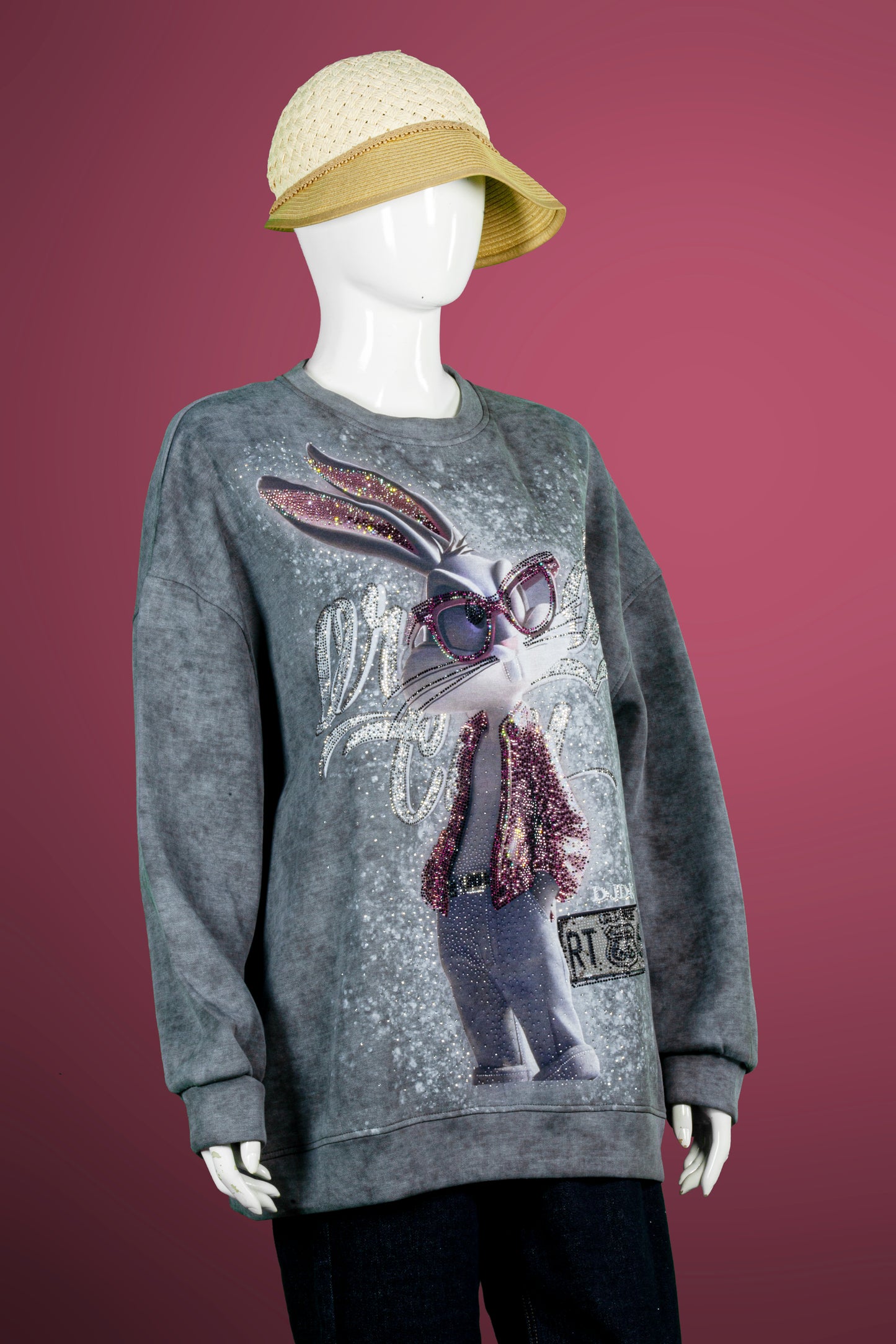 T-Shirt Tangan Panjang Premium Motif Cool Bunny