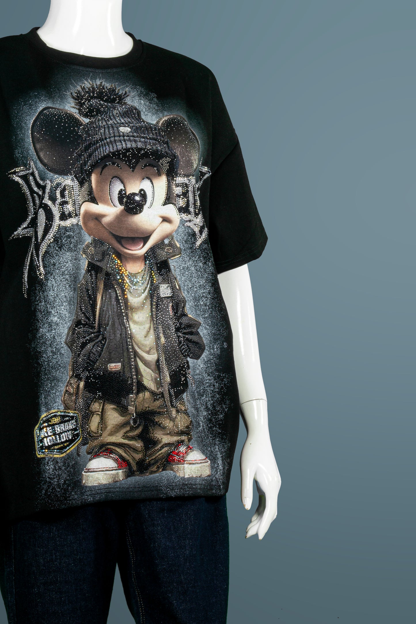 T-Shirt Premium Motif Hiphop Mickey