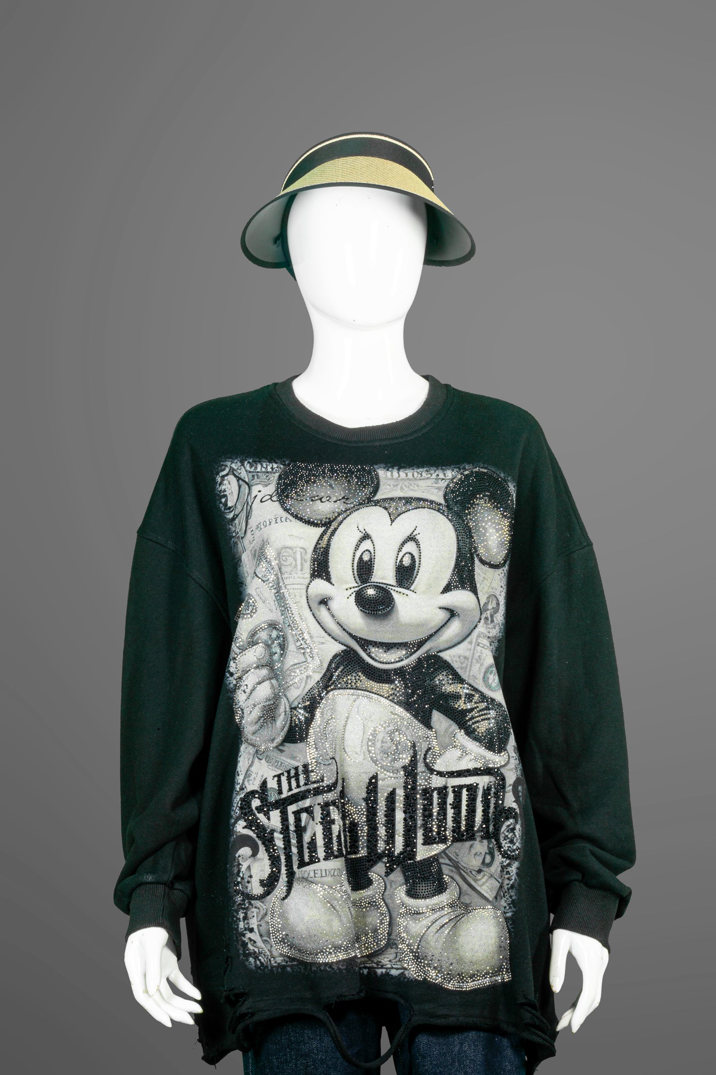 T-Shirt Tangan Panjang Premium Motif Mickey Steel Woods