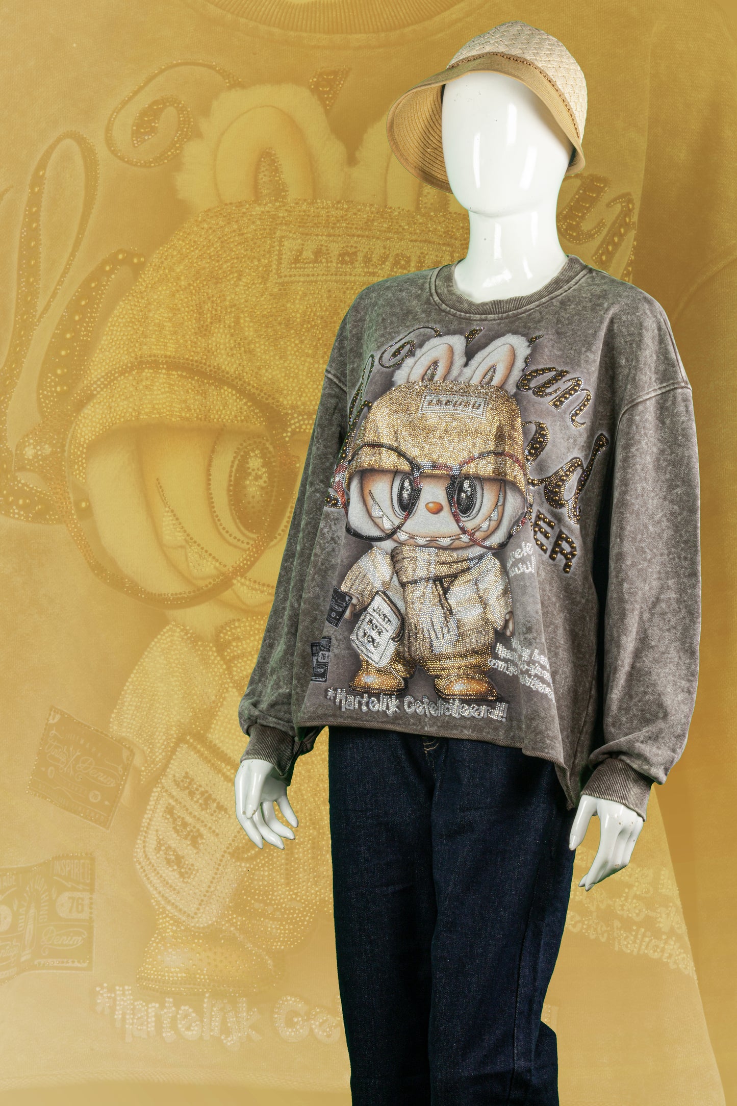 T-Shirt Tangan Panjang Premium Motif Labubu