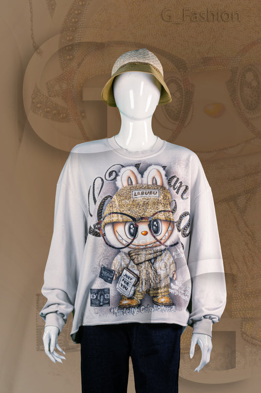 T-Shirt Tangan Panjang Premium Motif Labubu