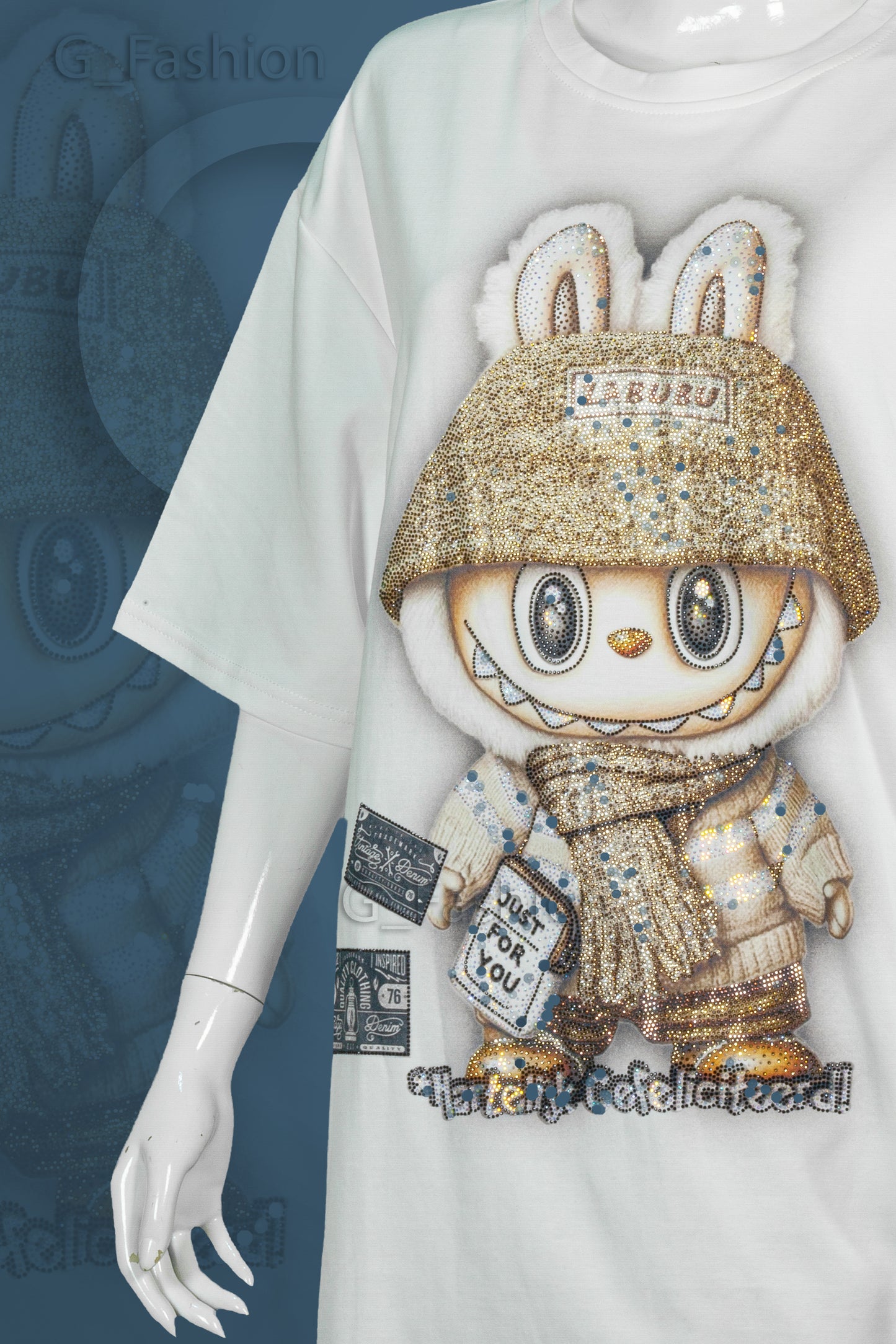 T-Shirt Premium Motif Labubu Syal