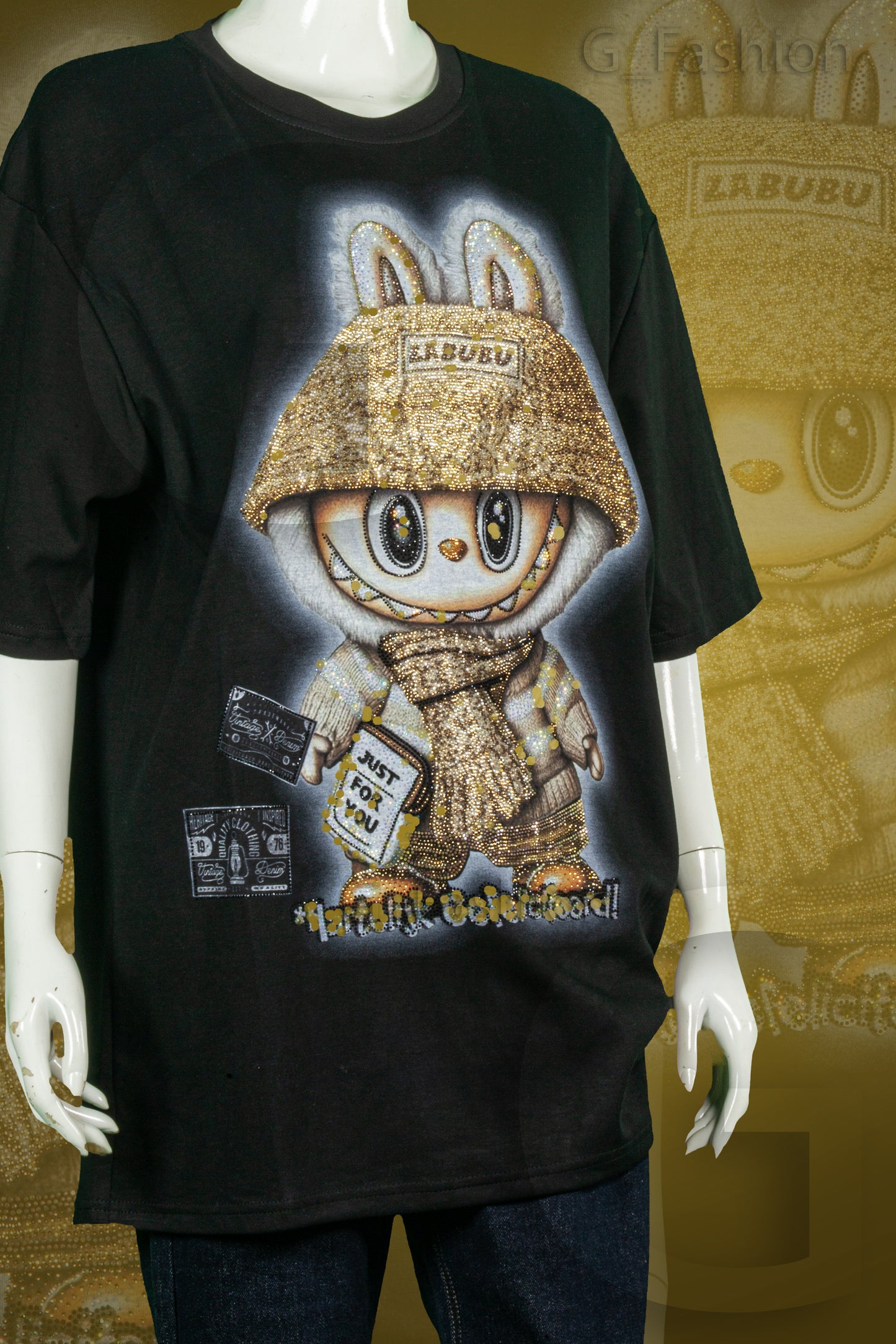 T-Shirt Premium Motif Labubu Syal