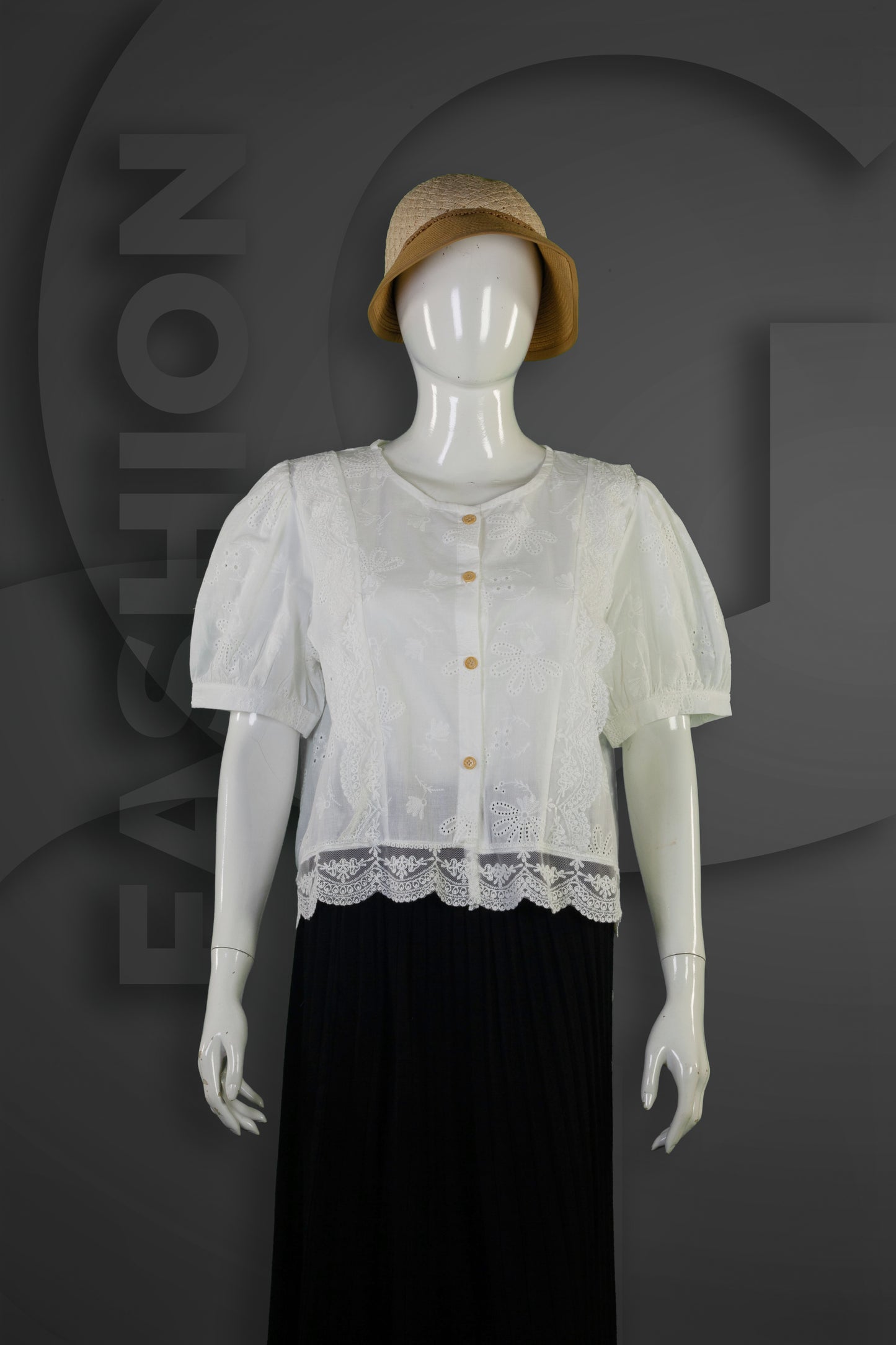 Blouse Motif Bunga Renda Samping