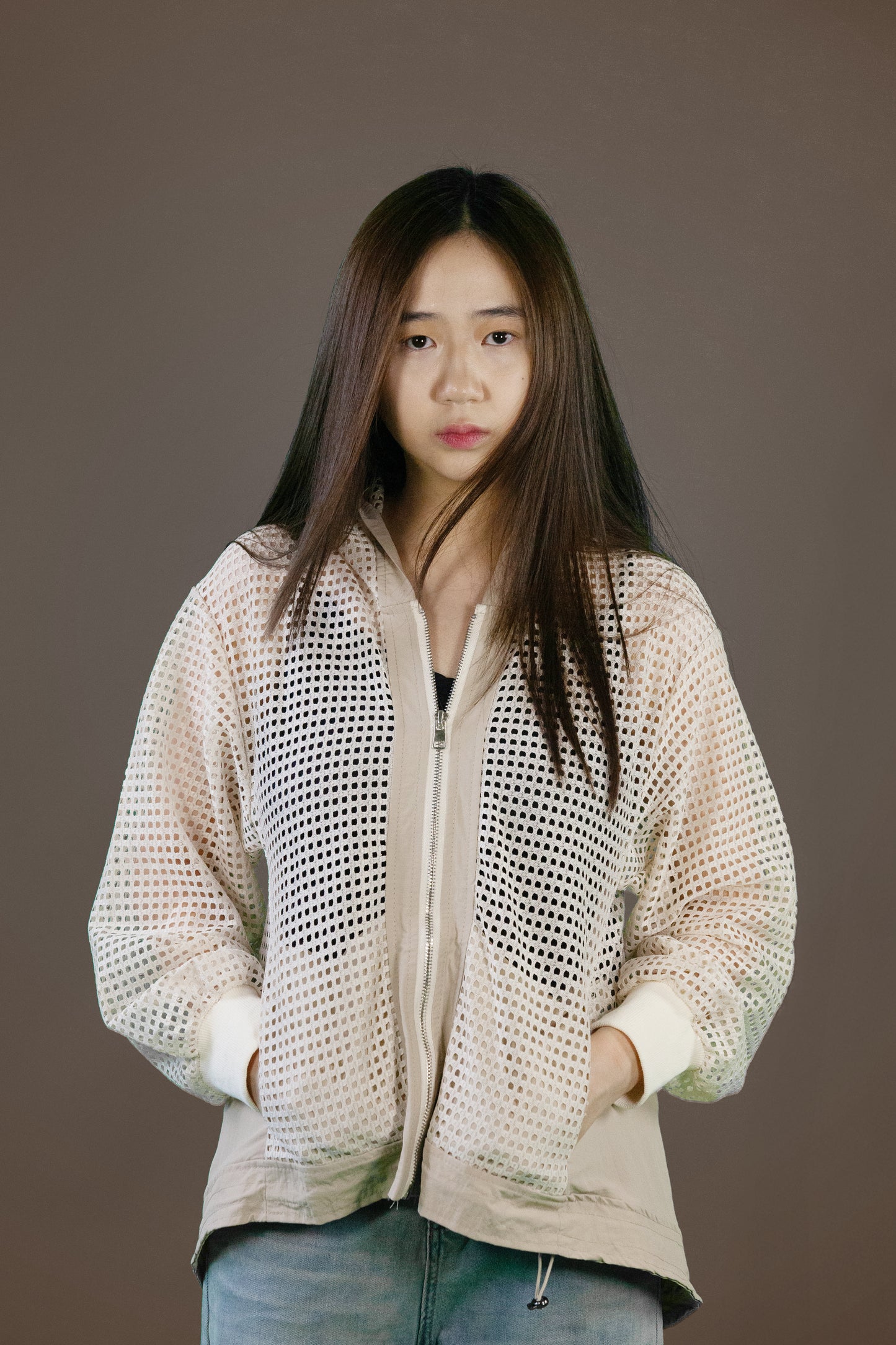 Jaket Jaring Tangan Panjang