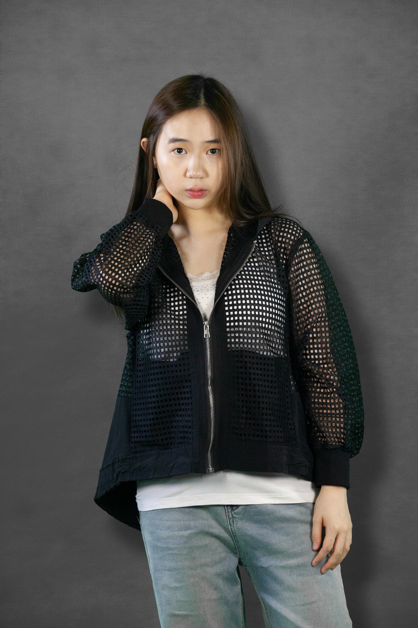 Jaket Jaring Tangan Panjang