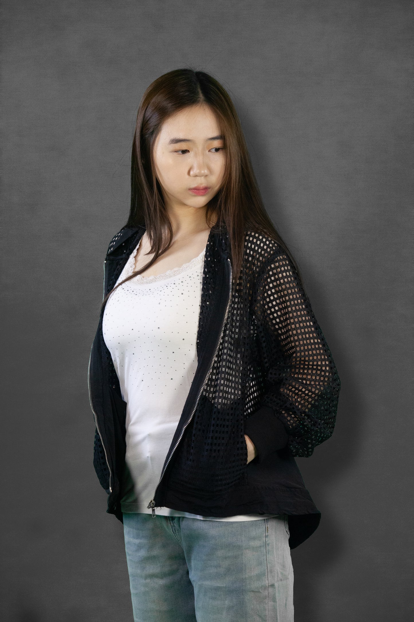 Jaket Jaring Tangan Panjang